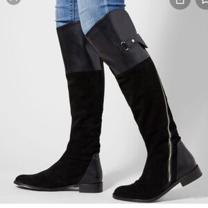 Ariat Two 24 Spencer Black Leather Suede Riding Boots Women’s Size 6.5